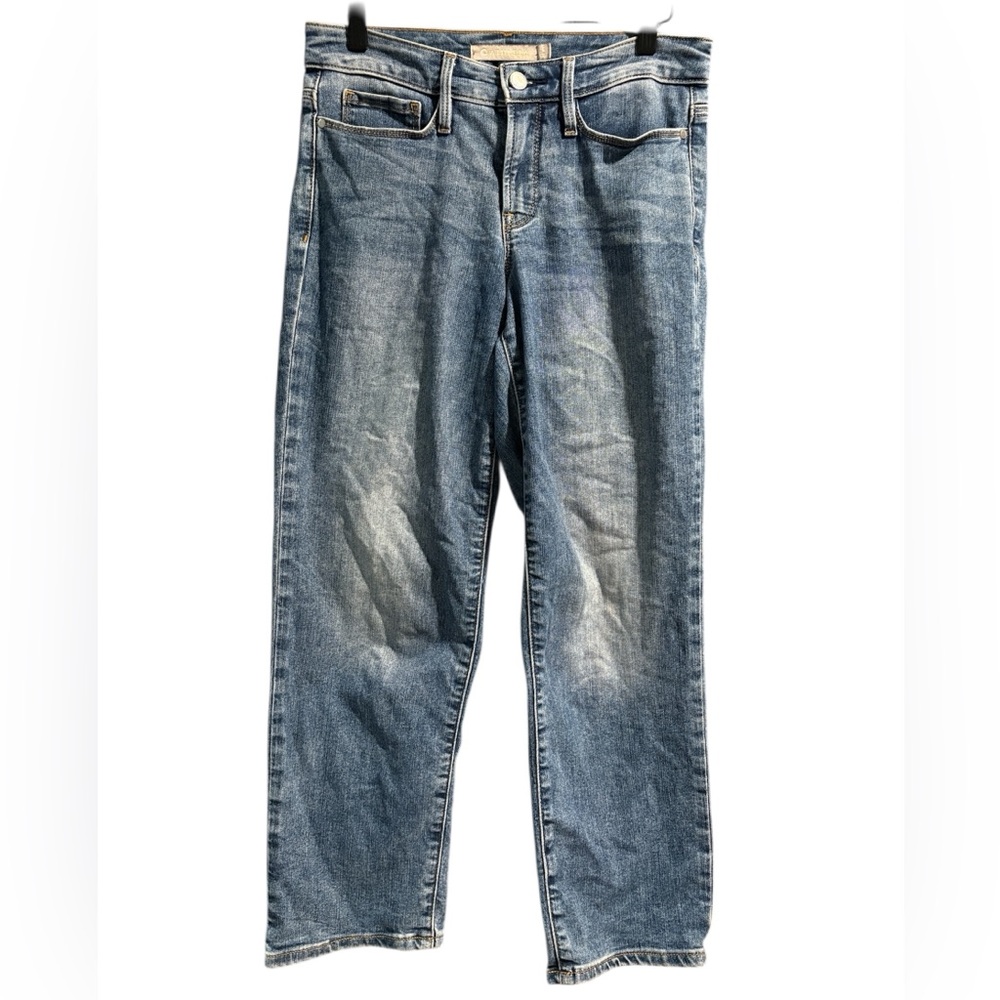 Athleta Medium Wash Stretch Straight Leg‎ Cropped Jeans- Size 2